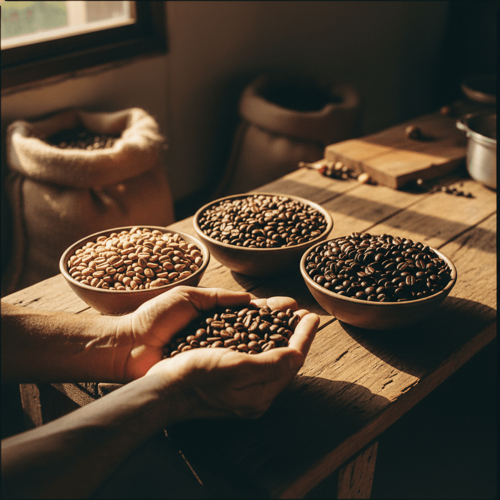Premium Ethiopian coffee beans